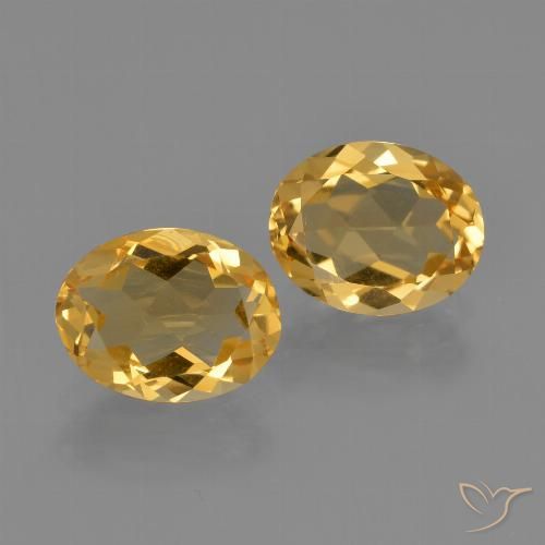 3.26 ct Yellow Citrine, 8.9 x 7.1 mm Oval Cut From Brazil, Photo A