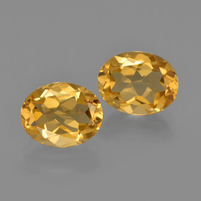 3.46 ct Gold Citrine Gemstone, Citrine Gem in Oval Facet Shape for Sale.
