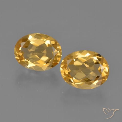 3.40ctw Natural Dark Golden Citrine, Oval, VS