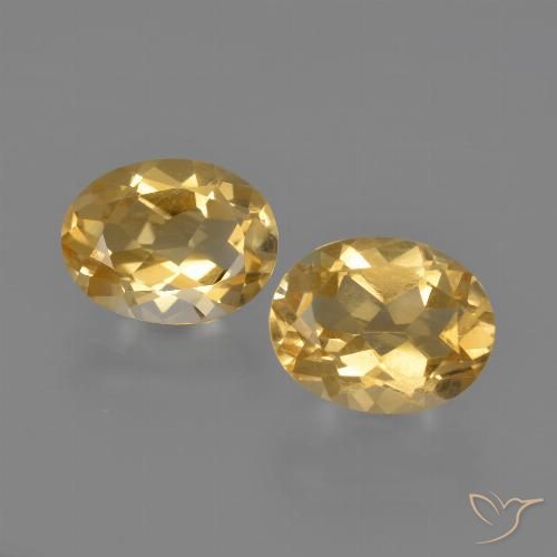 3.41ctw Natural Orange-Gold Citrine, Oval, VVS-VS
