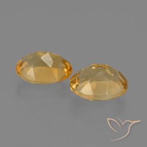 Citrine Gemstones in 9 x 7 mm (calibrated) Size for Sale, Citrine Stones in Orange-Gold Color