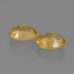 Citrine Gemstones in 9 x 7 mm (calibrated) Size for Sale, Citrine Stones in Golden Color