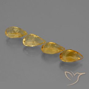 Citrine Gemstones in 8 x 5 mm (calibrated) Size for Sale, Citrine Stones in Dark Golden Color