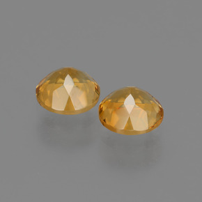 Citrine Gemstone in 5 mm (calibrated) Size for Sale, Citrine Stone in Yellow Golden Color