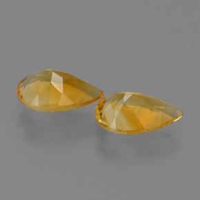 Citrine Gemstones in 9 x 6 mm (calibrated) Size for Sale, Citrine Stones in Gold Color