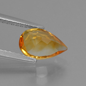 Citrine Gemstone in 9 x 6 mm (calibrated) Size for Sale, Citrine Stone in Dark Orange-Gold Color