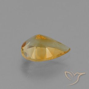 Citrine Gemstone in 9 x 6 mm (calibrated) Size for Sale, Citrine Stone in Deep Orange-Gold Color