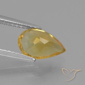Citrine Gemstone in 9 x 6 mm (calibrated) Size for Sale, Citrine Stone in Deep Golden Orange Color