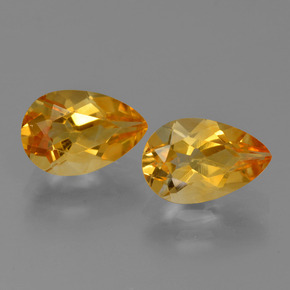 1.2ct Pear Facet Yellow Golden Citrine for sale thumb image of 1.2ct Pear Facet Yellow Golden Citrine (ID: 427450)