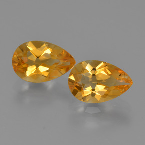 1.2ct Pear Facet Yellow Golden Citrine for sale thumb image of 1.2ct Pear Facet Yellow Golden Citrine (ID: 427501)