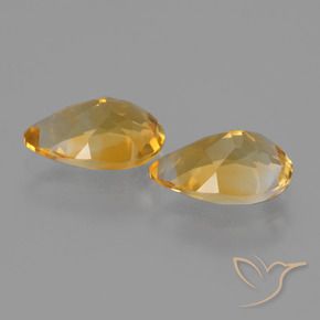 Citrine Gemstones in 9 x 6 mm (calibrated) Size for Sale, Citrine Stones in Gold Color