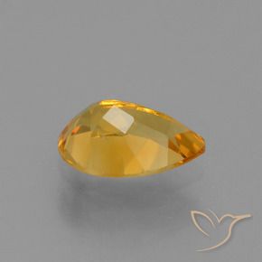 Citrine Gemstone in 9 x 6 mm (calibrated) Size for Sale, Citrine Stone in Dark Orange-Gold Color