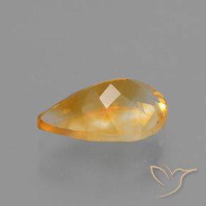 Citrine Gemstone in 9 x 6 mm (calibrated) Size for Sale, Citrine Stone in Dark Orange-Gold Color