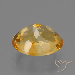 Citrine Gemstone in 11.5 x 9 mm Size for Sale, Citrine Stone in Deep Orange-Gold Color