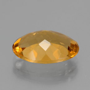 Citrine Gemstone in 13 x 9 mm (calibrated) Size for Sale, Citrine Stone in Dark Orange-Gold Color