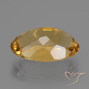 Citrine Gemstone in 14 x 9 mm (calibrated) Size for Sale, Citrine Stone in Dark Golden Color