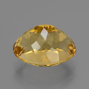 Citrine Gemstone in 14 x 11 mm Size for Sale, Citrine Stone in Deep Golden Orange Color