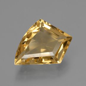 5.78 ct Gold Citrine Gemstone, Citrine Gem in Fancy Facet Shape for Sale.