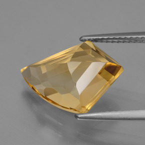 Citrine Gemstone in 15.6 x 12 mm Size for Sale, Citrine Stone in Yellow Golden Color