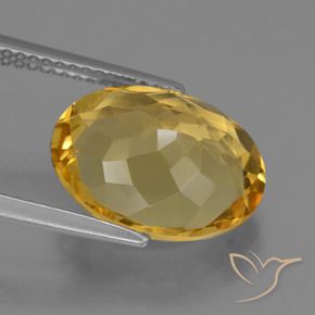 Citrine Gemstone in 13.8 x 10.5 mm Size for Sale, Citrine Stone in Golden Color