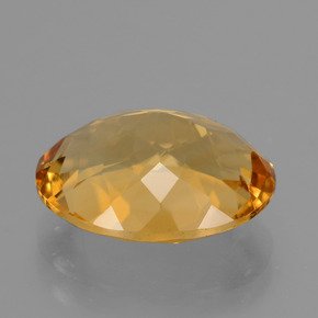 Citrine Gemstone in 14.4 x 11.3 mm Size for Sale, Citrine Stone in Deep Golden Orange Color