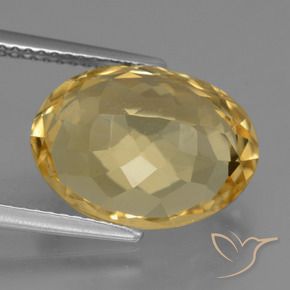Citrine Gemstone in 14.5 x 10.9 mm Size for Sale, Citrine Stone in Golden Orange Color