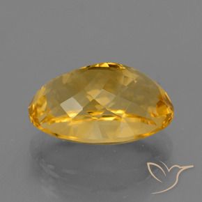 Citrine Gemstone in 14.5 x 10.5 mm Size for Sale, Citrine Stone in Deep Golden Orange Color