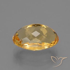 Citrine Gemstone in 12.7 x 8.4 mm Size for Sale, Citrine Stone in Dark Golden Color
