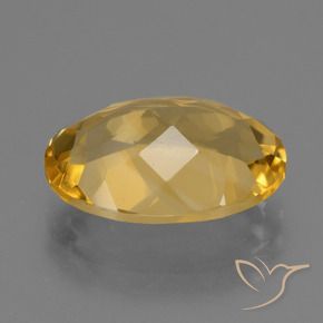 Citrine Gemstone in 14 x 10 mm (calibrated) Size for Sale, Citrine Stone in Deep Golden Orange Color
