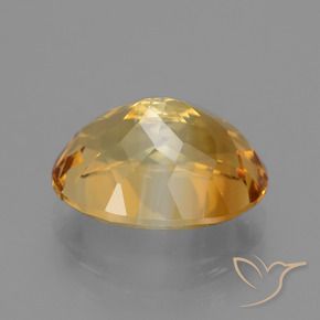 Citrine Gemstone in 11.8 x 9.1 mm Size for Sale, Citrine Stone in Orange-Gold Color