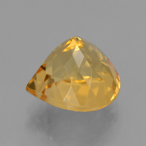 Citrine Gemstone in 11 x 11 mm (calibrated) Size for Sale, Citrine Stone in Golden Color