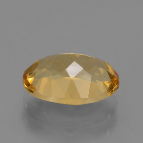 Citrine Gemstone in 10.4 x 7.9 mm Size for Sale, Citrine Stone in Deep Golden Orange Color