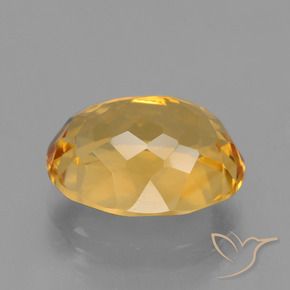 Citrine Gemstone in 11.9 x 9.6 mm Size for Sale, Citrine Stone in Dark Golden Color