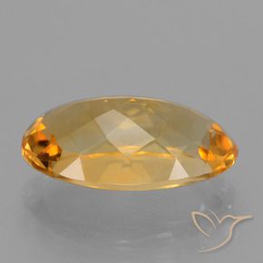 Citrine Gemstone in 14 x 9 mm (calibrated) Size for Sale, Citrine Stone in Deep Golden Orange Color