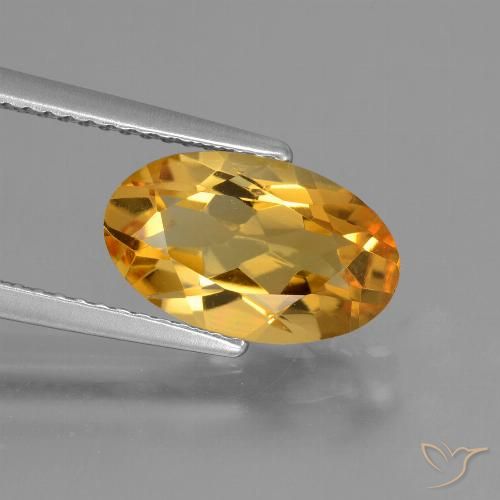 2.44ct Natural Dark Golden Citrine, Oval, VVS