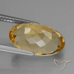 Citrine Gemstone in 14 x 9 mm (calibrated) Size for Sale, Citrine Stone in Deep Golden Orange Color