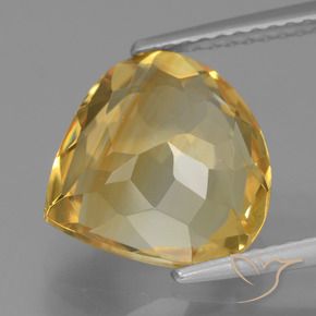 Citrine Gemstone in 11 x 11 mm (calibrated) Size for Sale, Citrine Stone in Golden Orange Color