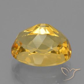 Citrine Gemstone in 11.6 x 9.5 mm Size for Sale, Citrine Stone in Golden Color