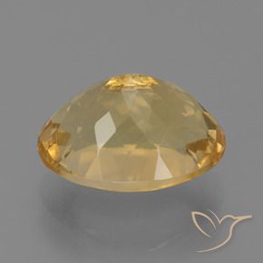 Citrine Gemstone in 14.3 x 11.1 mm Size for Sale, Citrine Stone in Light Golden Color
