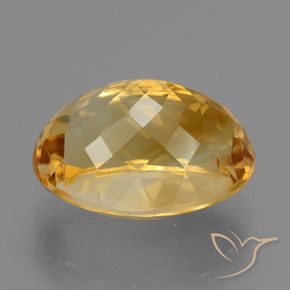 Citrine Gemstone in 13.8 x 10.5 mm Size for Sale, Citrine Stone in Deep Orange-Gold Color