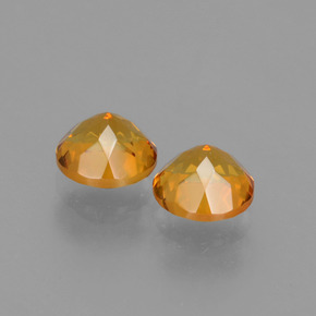 Citrine Gemstone in 5 mm (calibrated) Size for Sale, Citrine Stone in Yellow Golden Color