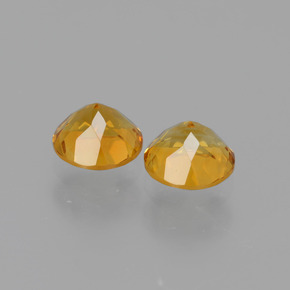 Citrine Gemstones in 5.1 mm Size for Sale, Citrine Stones in Yellow Golden Color