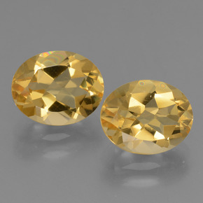 Золотой Цитрин Камень - 2.6ct Фасетный Овал (ID: 433494)