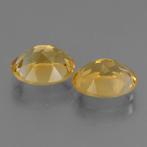 Citrine Gemstones in 10 x 8 mm (calibrated) Size for Sale, Citrine Stones in Deep Golden Orange Color
