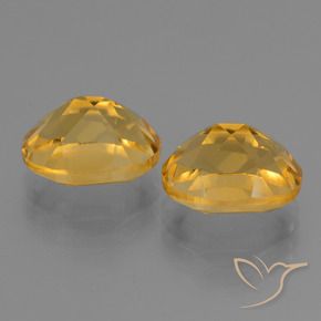 Citrine Gemstones in 10 x 8 mm (calibrated) Size for Sale, Citrine Stones in Dark Golden Color