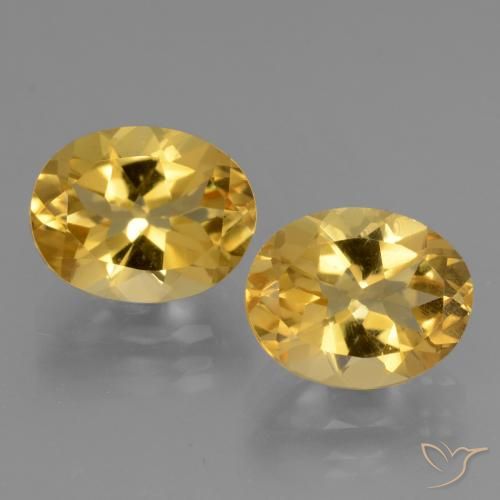 5.04ctw Natural Deep Golden Orange Citrine, Oval, VVS-VS