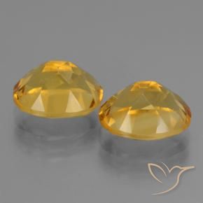 Citrine Gemstones in 10 x 8 mm (calibrated) Size for Sale, Citrine Stones in Deep Golden Orange Color