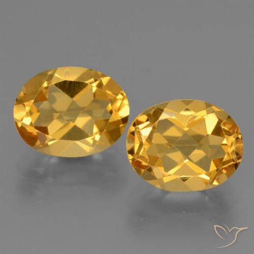 5.22 ct Yellow Citrine, 10.2 x 8 mm Oval Cut From Brazil, Photo A