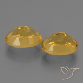 Citrine Gemstones in 10 x 8 mm (calibrated) Size for Sale, Citrine Stones in Deep Golden Orange Color