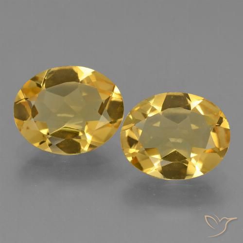 3.96ctw Natural Medium Golden Citrine, Oval, VVS